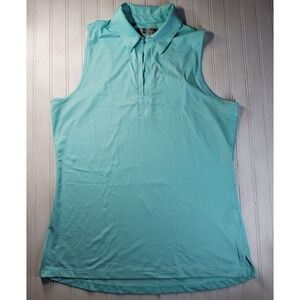 Callaway Women's Size Medium Opti-Dri Button Close Sleeveless Polo Tank Golf